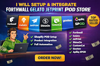 fourthwall gelato jetprint shineon customcat gooten apliiq spod print on demand