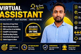 be a virtual assistant for admin support, social media wordpress, chatgpt tasks