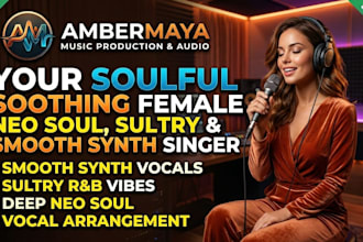 be your soulful  soothing  female neo soul sultry smooth synth  country singer
