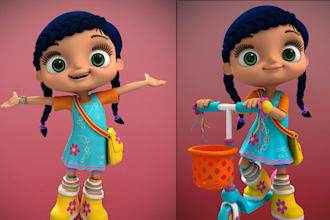 3d cartoon character modeling 3d stylized character design character animation
