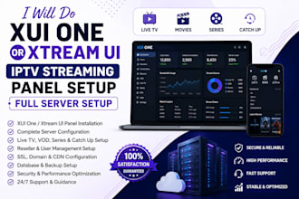 do xtream ui streaming server setup and fix bugs