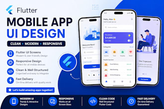 create flutter app screens