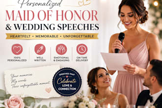 write memorable maid of honor speeches and wedding toasts