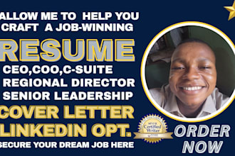 write executive or senior resume, cv for ceo, vp, and c level leaders