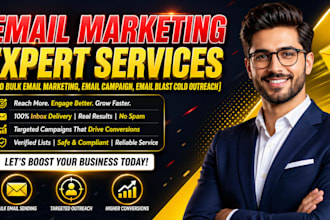 send bulk email marketing, email campaign, email blast cold outreach