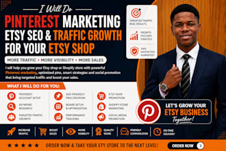 do pinterest marketing etsy SEO pins and traffic growth for etsy shop