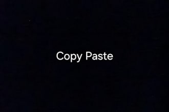 do copy typing and data entry work