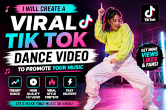 create a viral tiktok dance video to promote your music