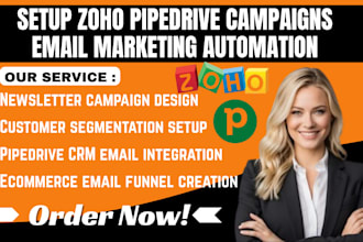 setup zoho pipedrive campaigns email marketing automation workflow ecommerce