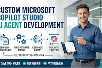 build custom microsoft copilot studio ai agents and power automate flows