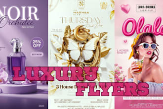 design luxury flyer real estate brochure design  fashion spa flyer event flyer