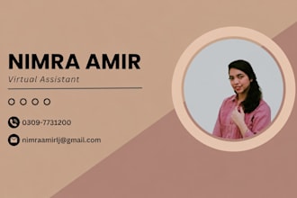 be your virtual assistant for admin tasks, data entry, and email management