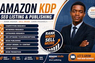 do amazon KDP book formatting, SEO optimization, and publishing