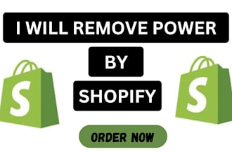 remove powered by shopify link from your store footer