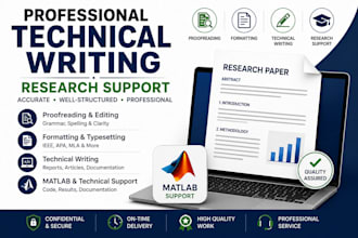 format and proofread technical research papers