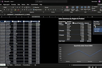 do excel data management and dashboards