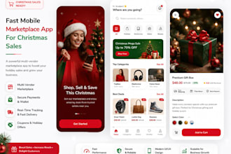 develop a fast mobile marketplace app for christmas sales