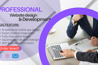 design ai websites, chatbot apps, squarespace sites, and vintage web design