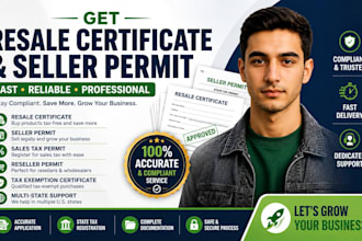 get resale certificate, seller permit and sales tax permit