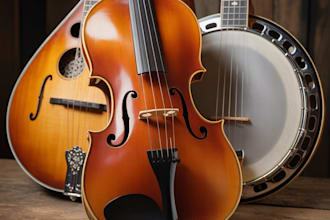 play professional fiddle, mandolin, and banjo for your soundtrack