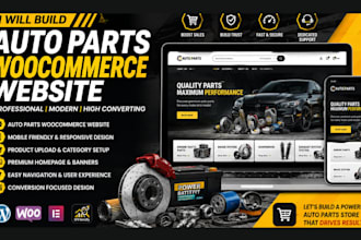 build auto part woocommerce website auto website automotive website automobile