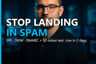 fix email deliverability with spf dkim dmarc and 12 inbox placement test