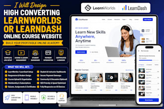 build high converting online course website lms learn dash on wordpress