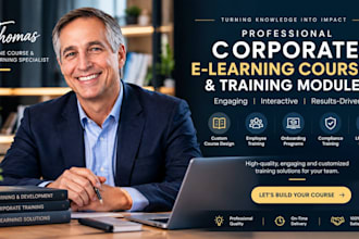 create engaging corporate elearning courses and training modules lms course