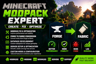 create fix and optimize minecraft modpacks convert forge mod to fabric datapack