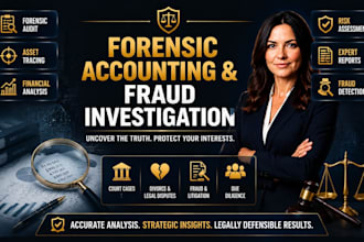 perform forensic accounting, fraud investigation forensic audit