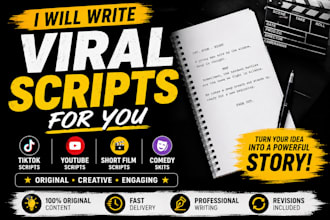 write engaging, cinematic, and creative script