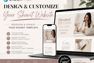 design customize your showit website redesign and update your showit template