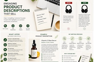 write engaging product descriptions and website content