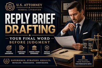 draft a powerful reply brief in support of summary judgment