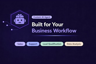 build a custom ai agent for sales, support, lead qualification, data analysis