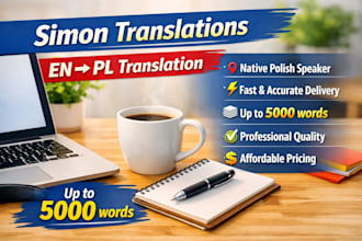 translate your english text into natural and professional polish
