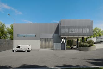 turn your architectural drawing to 3d warehouse image design, exterior rendering