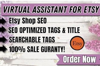 provide full service etsy shop management and store optimization