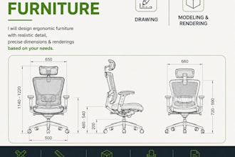 create ergonomic furniture design