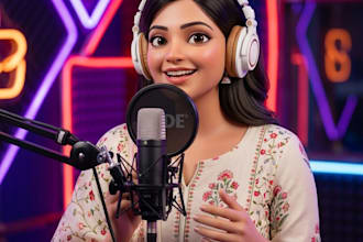 do funny hindi voice over for youtube cartoons and stories