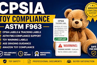 do cpsia label, astm f963 toy compliance and tracking label