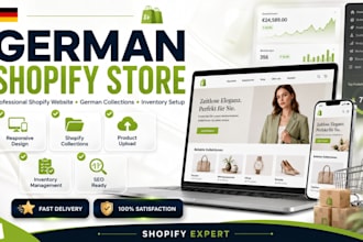 do german shopify store, shopify website, german shopify collections, inventory