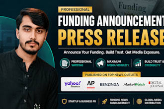 write product launch press release for startup business or app