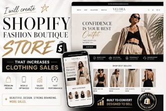 create shopify fashion boutique store that increases clothing sales