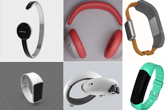 3d product design cad model wearable electronics, smart ring 3d model solidworks