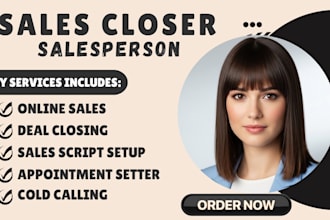 do b2b sales closer cold calling VA appointment setting linkedin manager leads