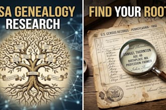 trace your USA family tree do genealogy research and find historical records