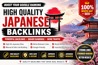 build high quality japanese guest post for google SEO ranking