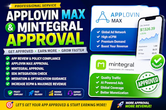 do applovin max or mintegral account approval