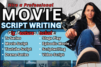 be your professional script doctor, script treatment, rewrite expert screenplay